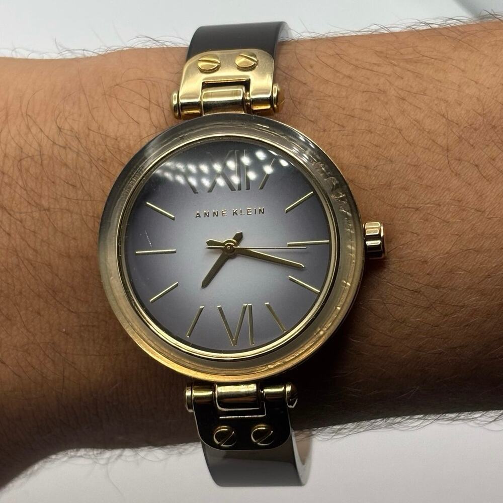 Gold & Black Anne Klein Watch